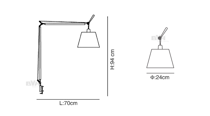 BVH博威灯饰 Tolomeo Basculante Tavolo 办公台灯